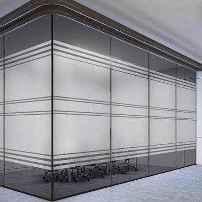 Dekorative Frosted-Fensterfolie für Büros, Sichtschutz, Visuelle Abschirmung, Elektrostatische Haftung, Keine Beschädigung des Glases