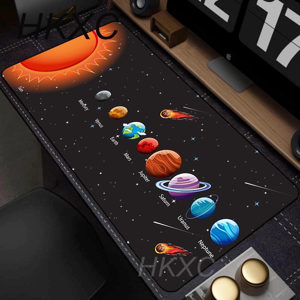 Universo Spazio Sistema Solare Pianeta Tappetino Mouse Grande per Gaming Mousepad per Computer Portatile Tappetino Tastiera XXL Deskmat Mousepad per PC Gamer