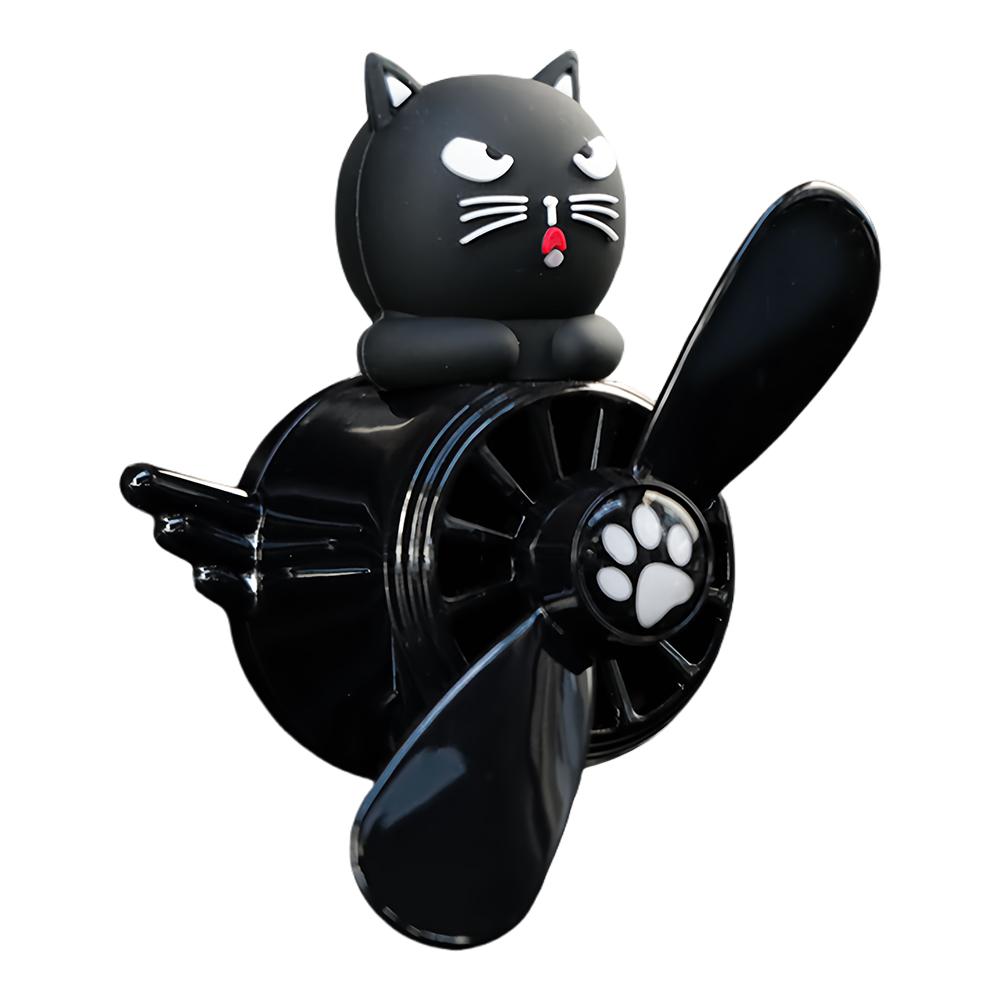 Rotating Propeller Little Duck Car Aromatherapy Air Vent Clip Cartoon Cat Pilot Aroma Diffuser Rotating Auto Perfume Ornament