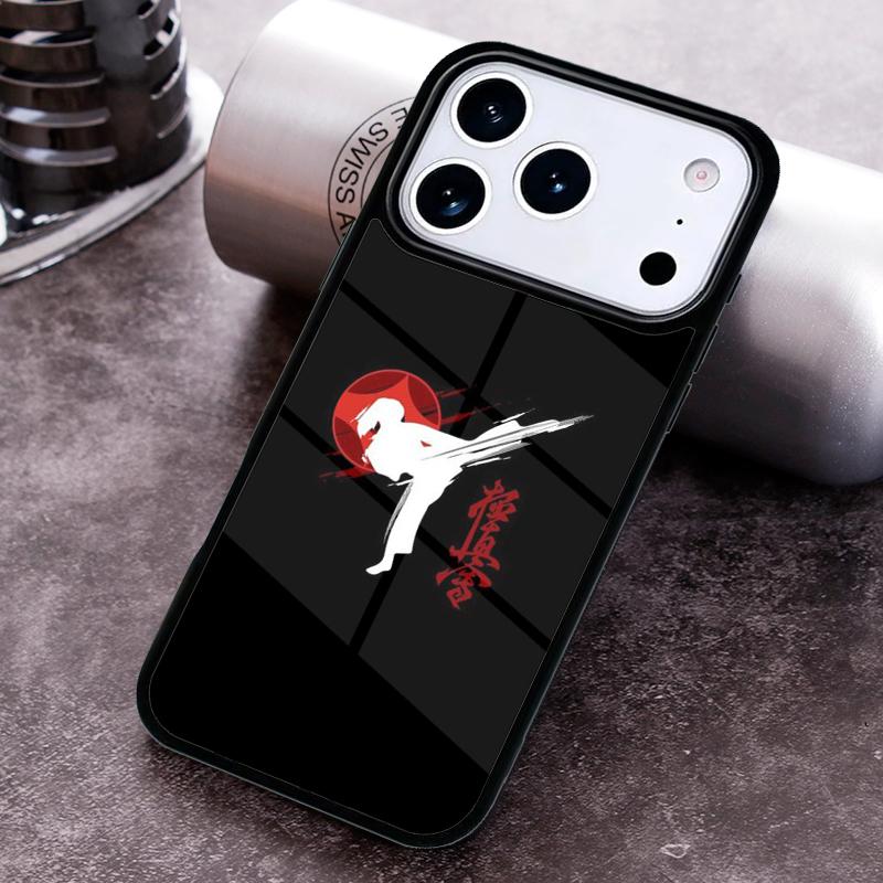 Kung Fu Oyama Kyokushin Karate soft Phone Case for iPhone 17 16 15 Pro Max Air 14 13 12 11 Plus Shockproof Capa Cover