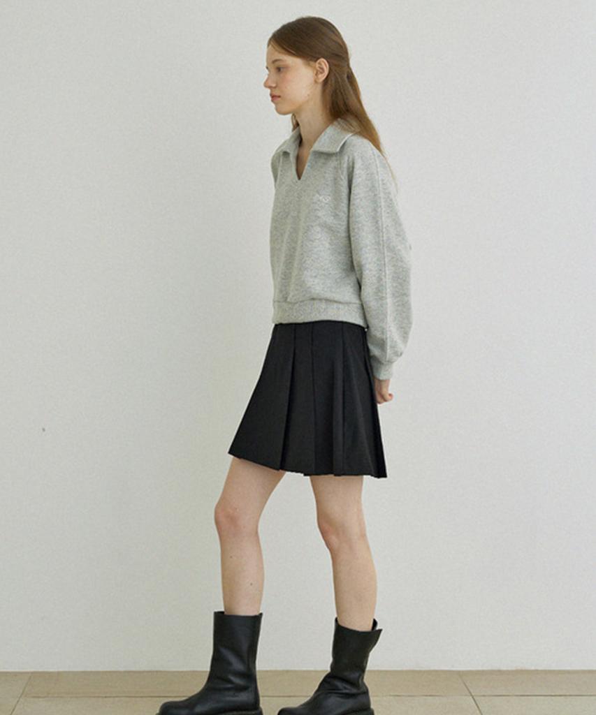 Aejeuipeu Lovin' Collar Sweatshirt (Gray)