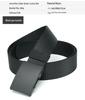 Men's No-Hole Canvas Belt with Automatic Buckle - Versatile Casual Jeans Nylon Leather Belt