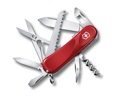VICTORINOX Evolution 17 Swiss Army Knife Multifunctional Knife Saw with Corkscrew Swiss Made Multitool with 13 Functions [] 2.3913.SE