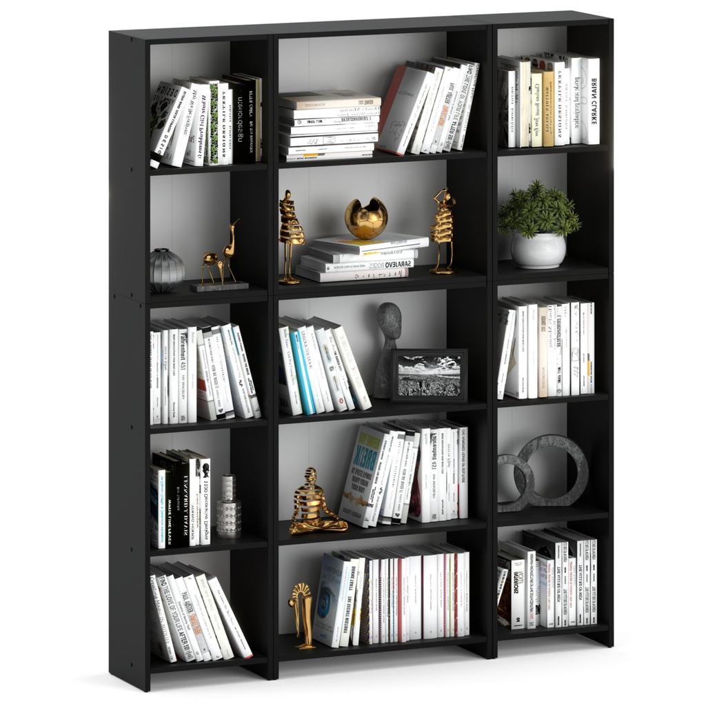 Office Bookshelf Black 150cm Bookshelf Toy Cabinet