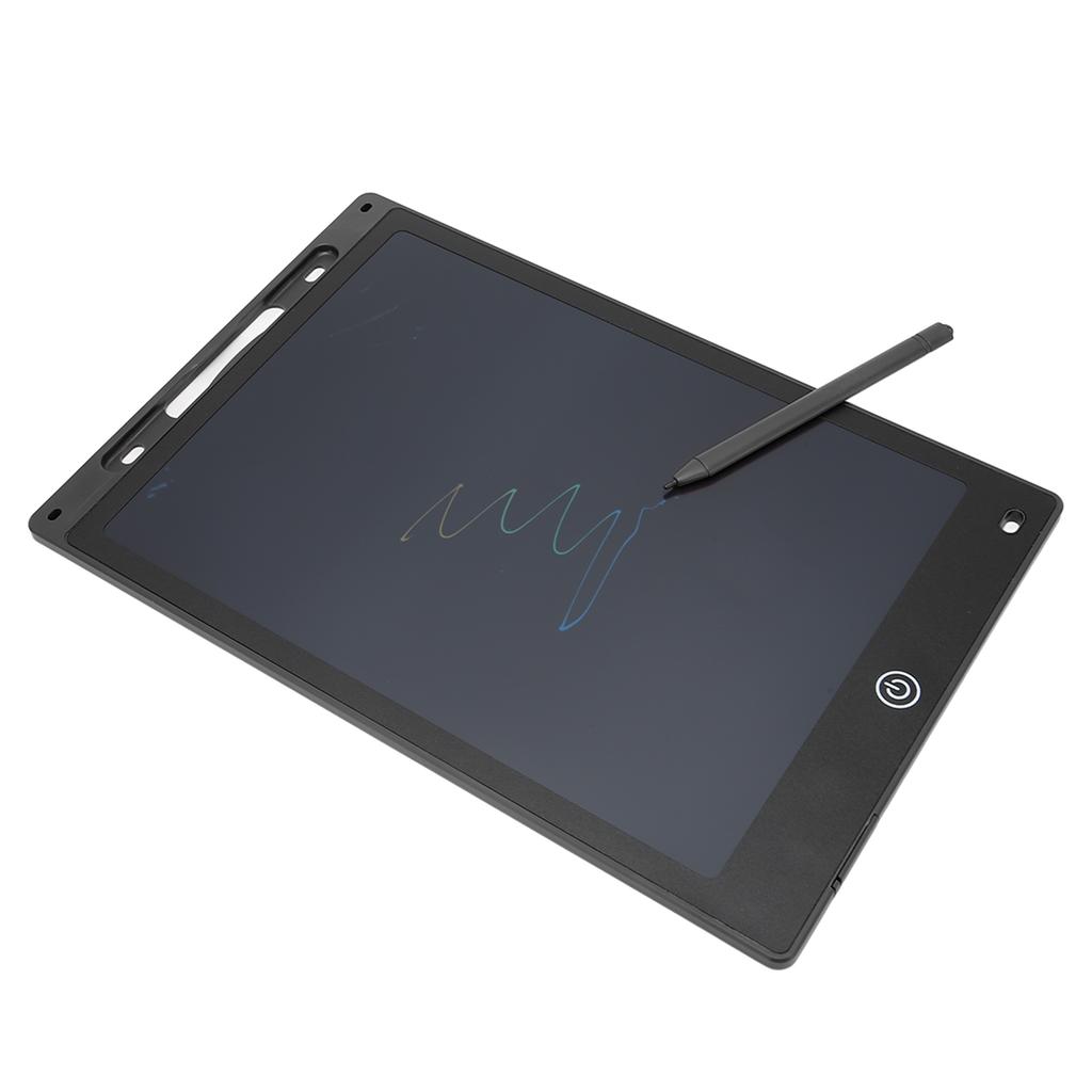 LCD Writing Tablet for Kids Erasable 12 Inch Color Screen Pressure Sensitive Doodle Pad Drawing Board with Pen Holder