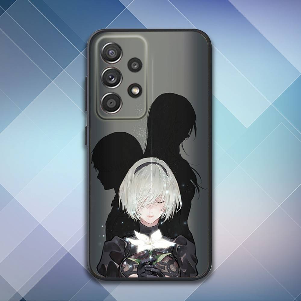 N-Nier 2B A-Automata Phone Case For Samsung S25,S24,S21,S22,S23,S30,Ultra,S20,Plus,Fe,Lite,Note,10,9,5G Black Cover