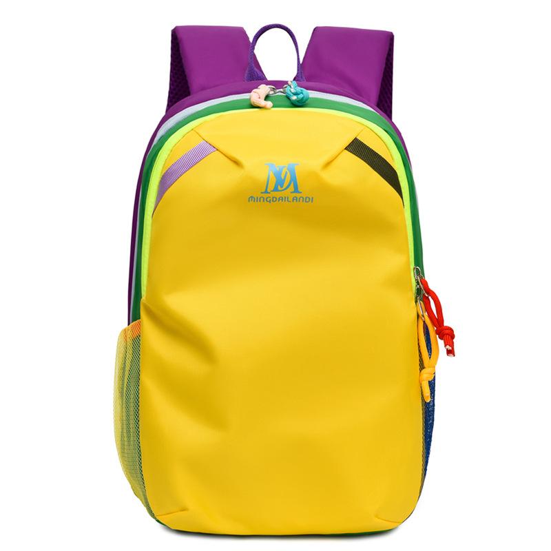 Schoolbag Outdoor Sports Backpack 1011 New Dopamine Contrast Color Fashion Travel Backpack Men's and Women's Versatile Travel Backpack