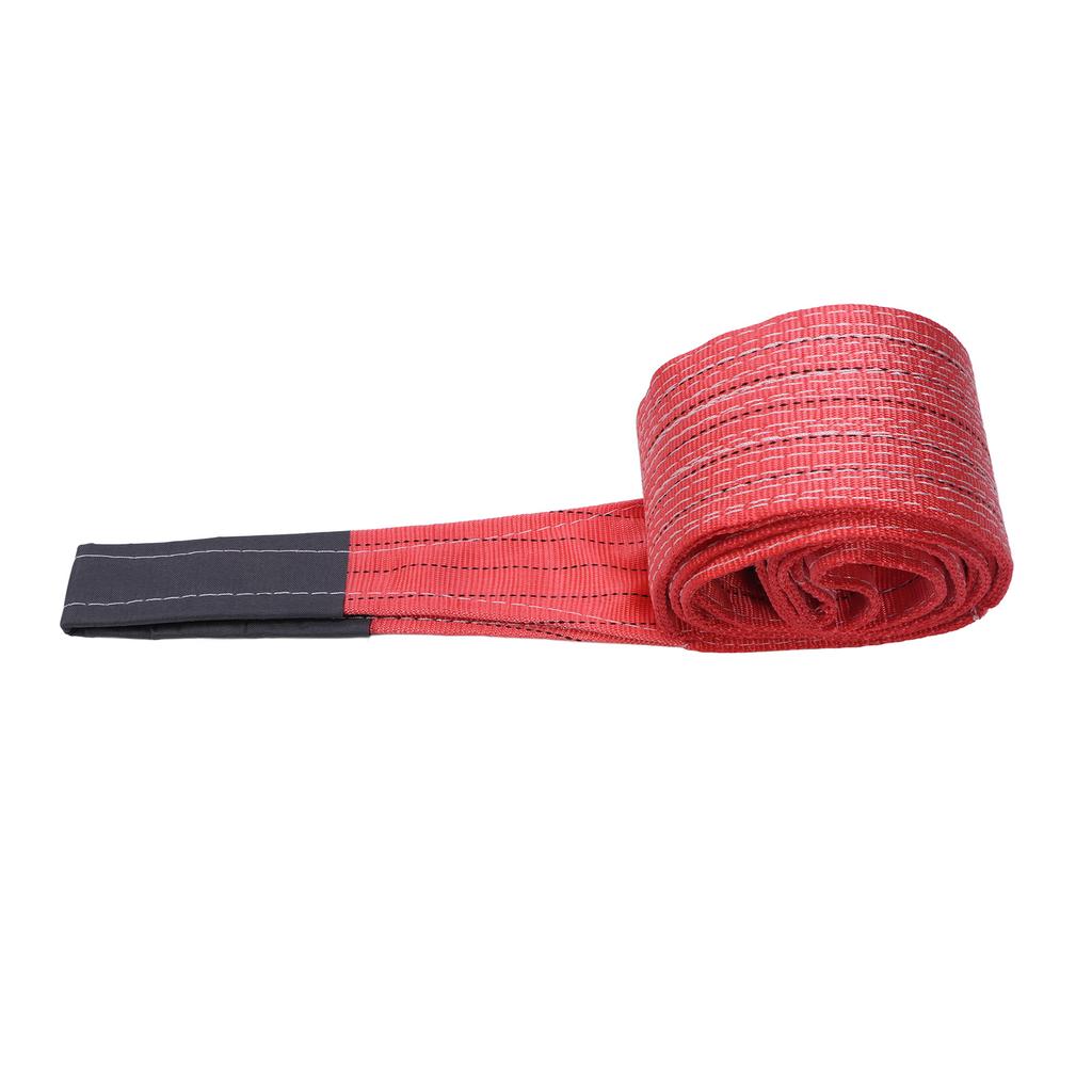 Red Rigging Lifting Strap 5T 11023LB Bearing 4M 13.12FT Length Hoisting Towing Lift Sling for Industrial Crane