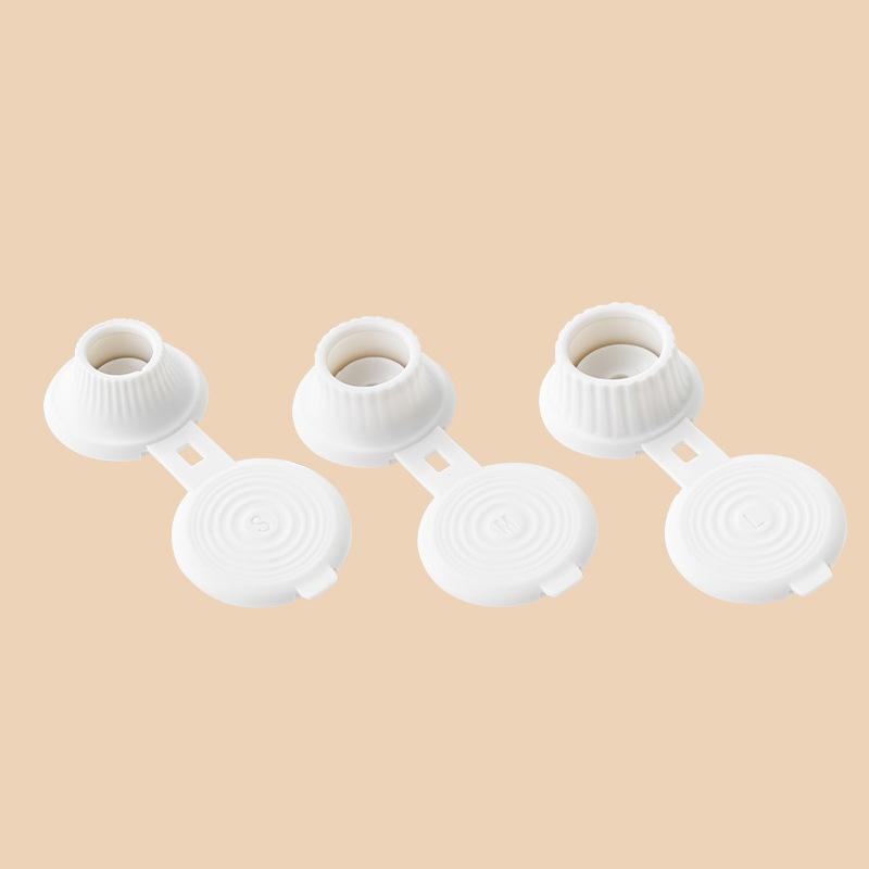 Inverted Bottle Caps Inverted Caps Flipping Bottle Set 3Pcs 3 Sizes Adapters Transfer Connector Get Every Drop Out Of Lotions