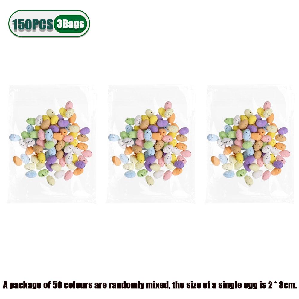 50-500PCS Easter Mini Eggs Colorful Foam Eggs  Artificial Bird Eggs Foam Eggs Decoration  Easter Spring Party Basket Stuffers