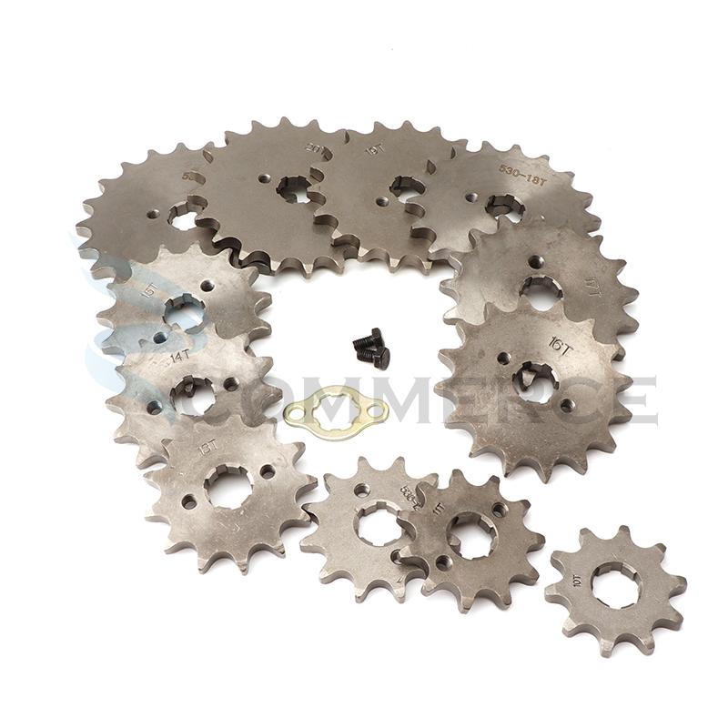530# 20mm Front Engine Sprocket for Dirt Bike Sprocket 10 11 12 13 14 15 16 17 18 19 20 21 Teeth ATV Quad Buggy Motorcycle