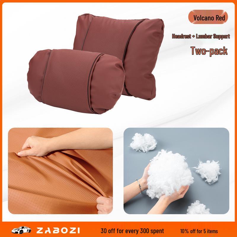 Compatible Lumbar and Neck Support Pillow for Trumpchi GS3 GS8 ES9 E8 M6 M8 Yingku GS4 E9 Car Seats