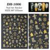 Glitter Snowman Christmas Nail Stickers - Flat Back Adhesive for DIY Nail Art