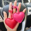 Car Keyring Heart Keychain PU Leather Bag Pendant Multi-color PU Leather Hanger  Women
