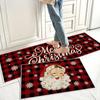 Christmas Floor Mat Funny Anti Slip Carpet for Kitchen Bedroom Living Room Kids Door Mats Holiday Party Home Rug Decor