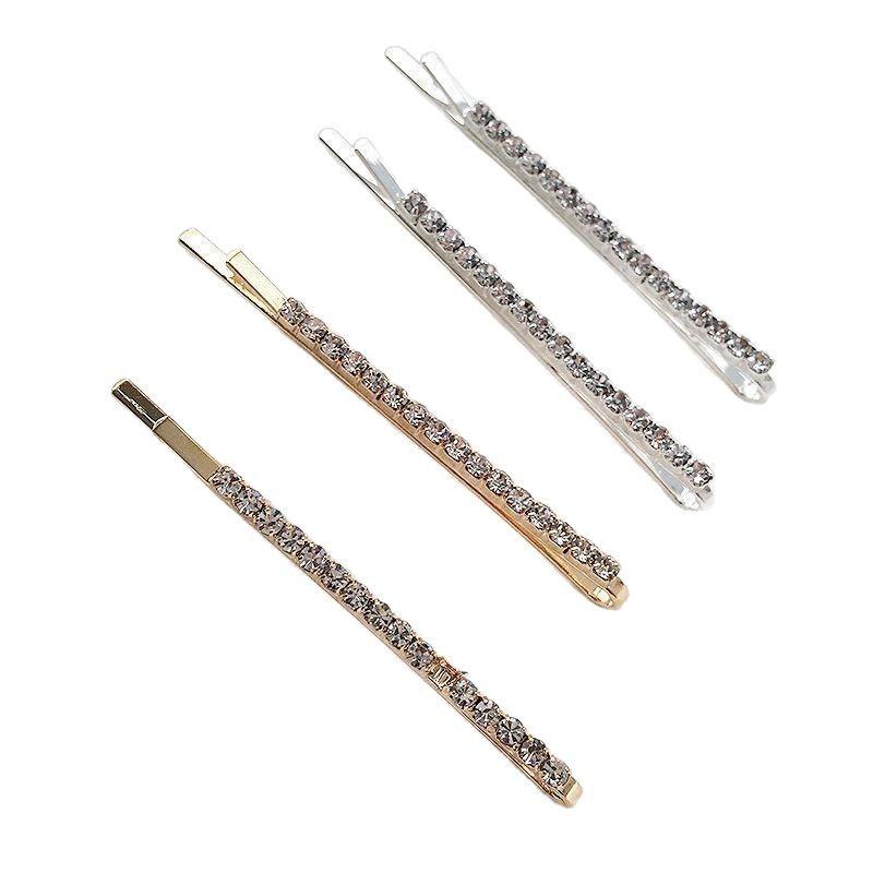 

1/4 шт. Блестящие металлические заколки для волос для женщин Простые золотые и серебряные заколки для волос Аксессуары для волос для девочек Зажимы для волос 1pcs золотой