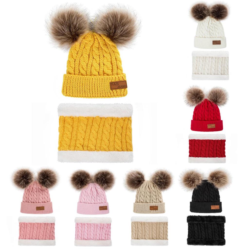 Bambini caldo inverno maglia berretto berretto cappello da sci all'uncinetto  cappello da sci e sciarpa acquista in modo economico — spedizione gratuita,  recensioni reali con foto — Joom