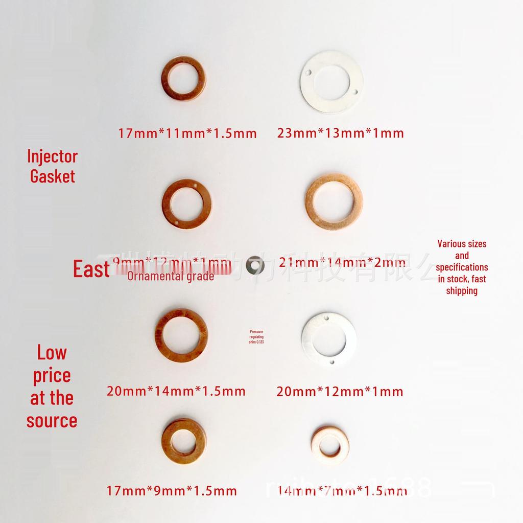 F00VC17504 Einspritzdüsendichtungs- & Unterlegscheiben-Sortiment - Verschiedene Spezifikationen