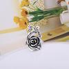 Gothic Women's Rose Flower Vine Alloy Enamel Finger Ring Cosplay Jewelry Gift