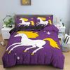 3D Cartoon Unicorn Duvet Cover Set For Kid's Bedroom King Twin Bedding Set Luxury Cozy QuiltComforter Covers Home Decor