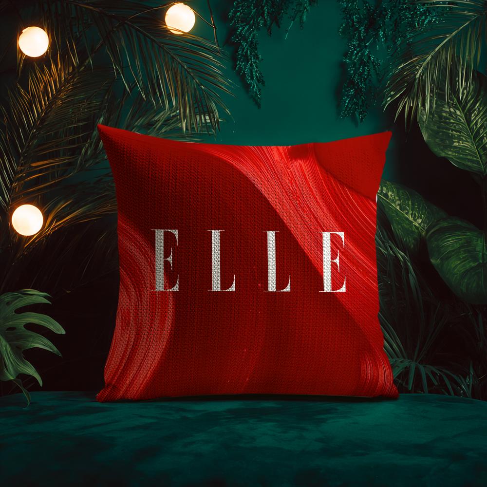 Healthy And confident Style Home ELLE Living Cushion Cover Silky elegant Comfort Sofa Bed Invisible zipper Beach pillowcase
