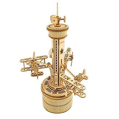 

Robotime DIY Механическая деревянная музыкальная шкатулка (Диспетчерская вышка)