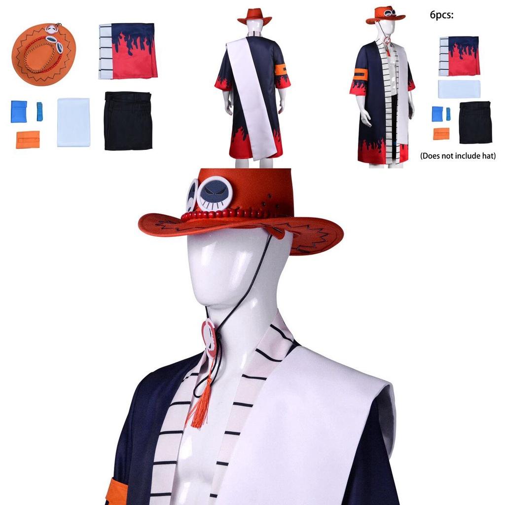 Premium Quality Portgas·d· Ace Cosplay Costume For Adults Same With The Anime