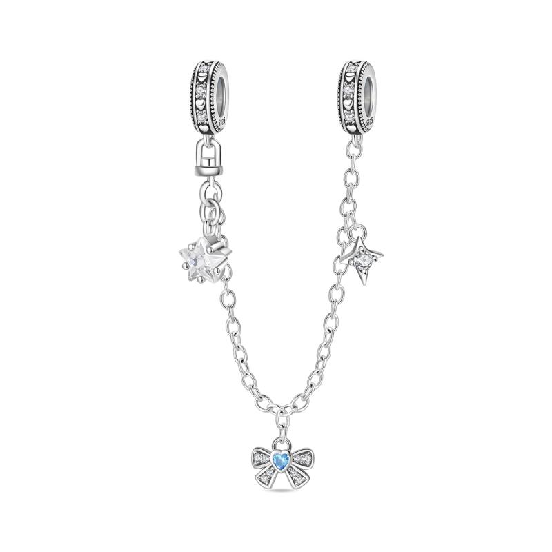 New Original Copper Charms Bead Luminous Rose Cat Planet Star Moon Pendant Fit Women Bracelet Necklace Jewelry Gift