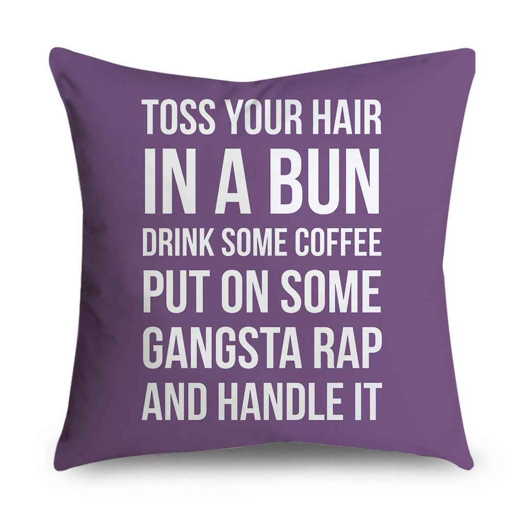 Lilla mønster Pynteputetrekk Blomsterputetrekk Til Bilsofa Dekor Putetrekk Hjemmeputer 45 x 45cm