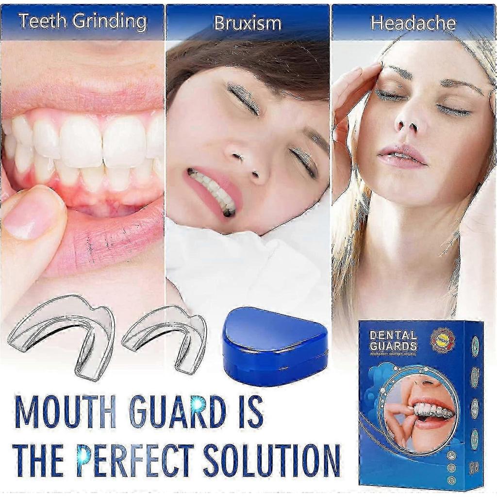 8 Pezzi Paradenti Per Digrignare i Denti, Paradenti Anti Digrignamento Modellabile, Paradenti Dentali Notturni Per Stringere i Denti Di Notte, 2 Misure
