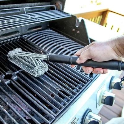 Barbecue Grill BBQ Pinsel Clean Tool Grill Zubehör Edelstahl Borsten Antihaft-Reinigungsbürsten Grill Zubehör
