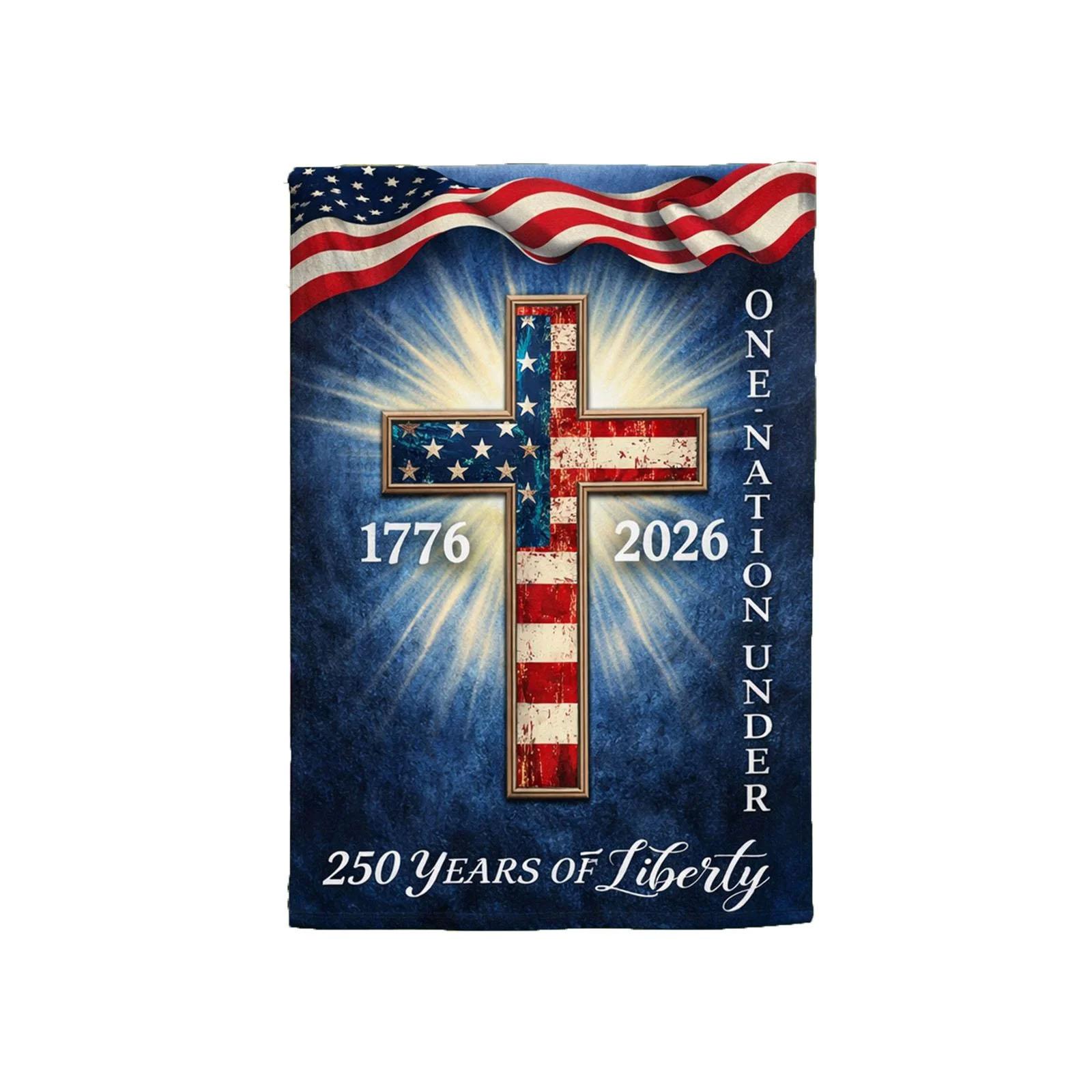 United States 250th Anniversary Flag, Double Garden Flag, United States 250th Anniversary Commemorative Merchandise One Size