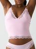 Spitzenoberteil SK Superelastische Ärmellose Weste - Sexy, Hautfreundlich, Verstellbarer Tiefer V Sling