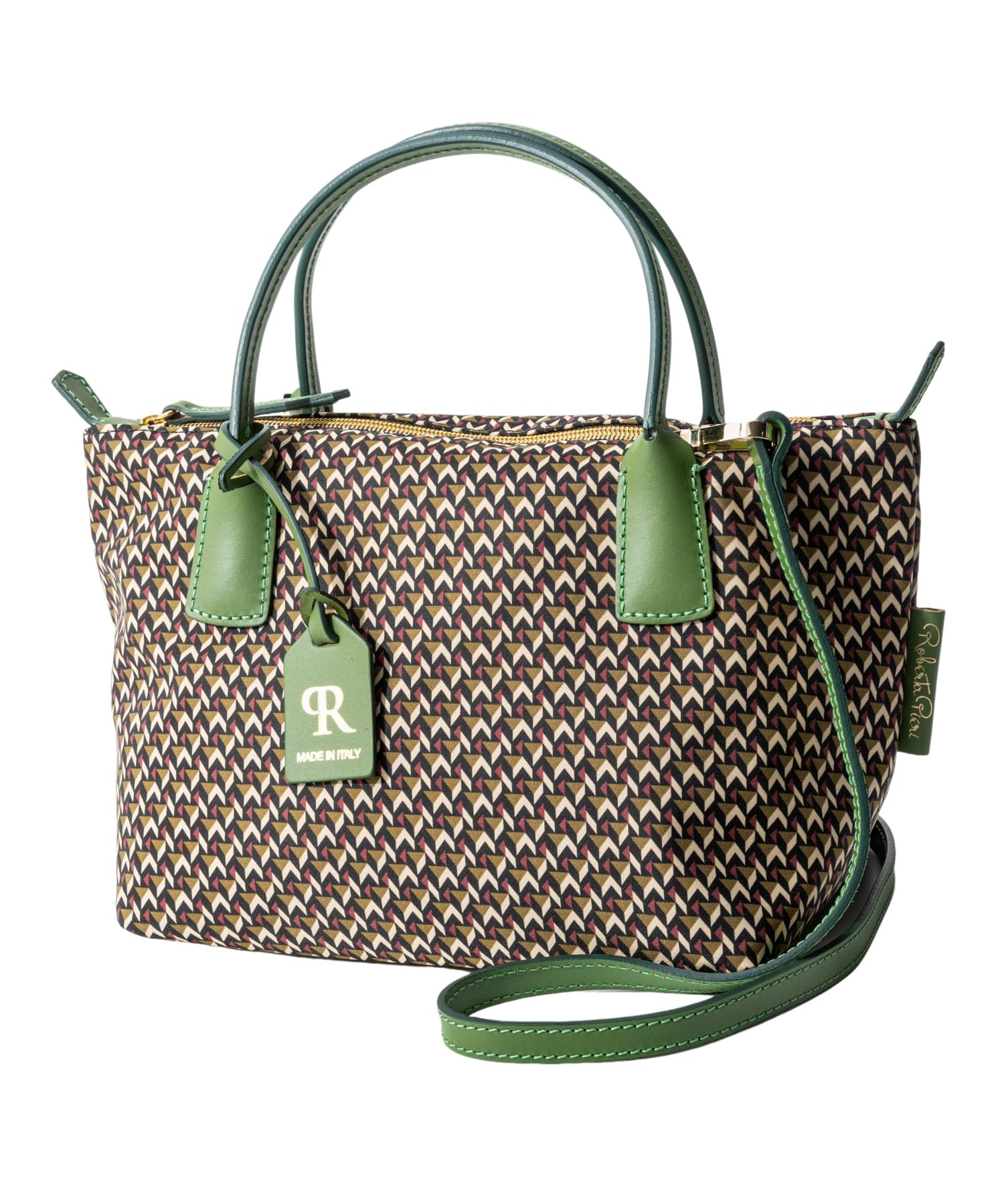 

TATAMI ROBERTINA MINI DUFFLE Boston bag for women [Roberta Pieri] [Used] зелений