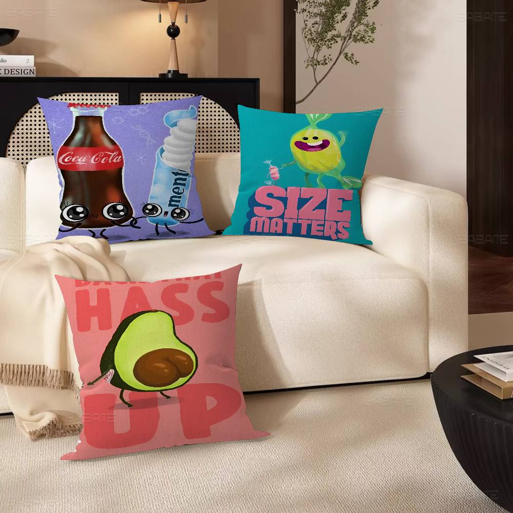 Cartoon Funny Food Pillow Gift Home Office Decoration Pillow Bedroom Sofa Car Cushion CoverPillow Case