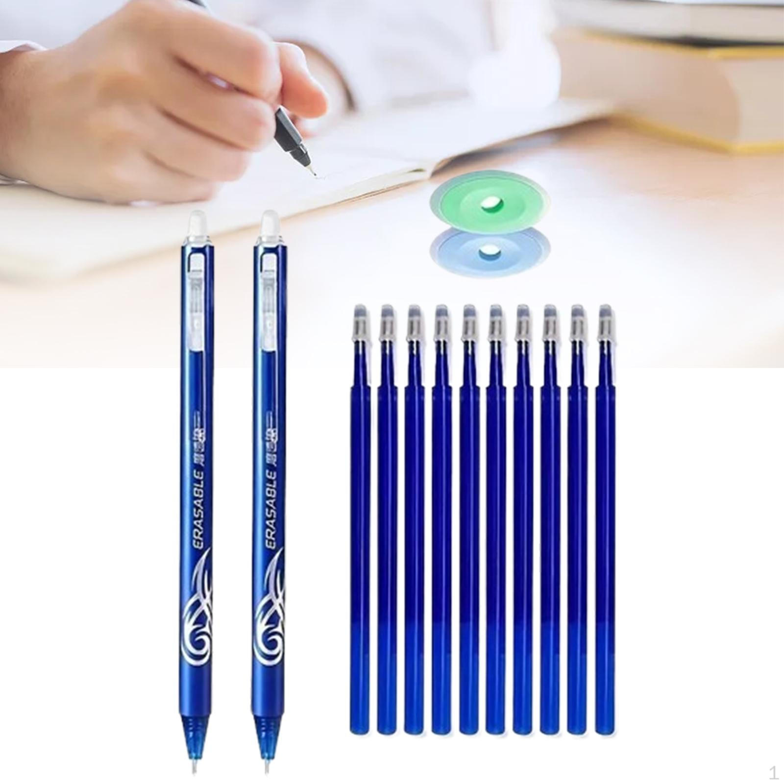 

Портативна ручка, що стирається, 0,5 мм. Письмове приладдя для домашньої школи. Подарунки на свята, синє