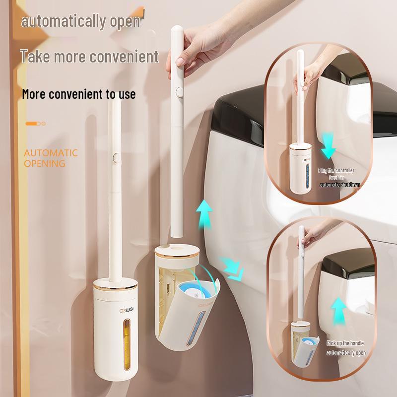 Wall-Mounted Disposable Toilet Brush for Efficient Bathroom Cleaning 2024