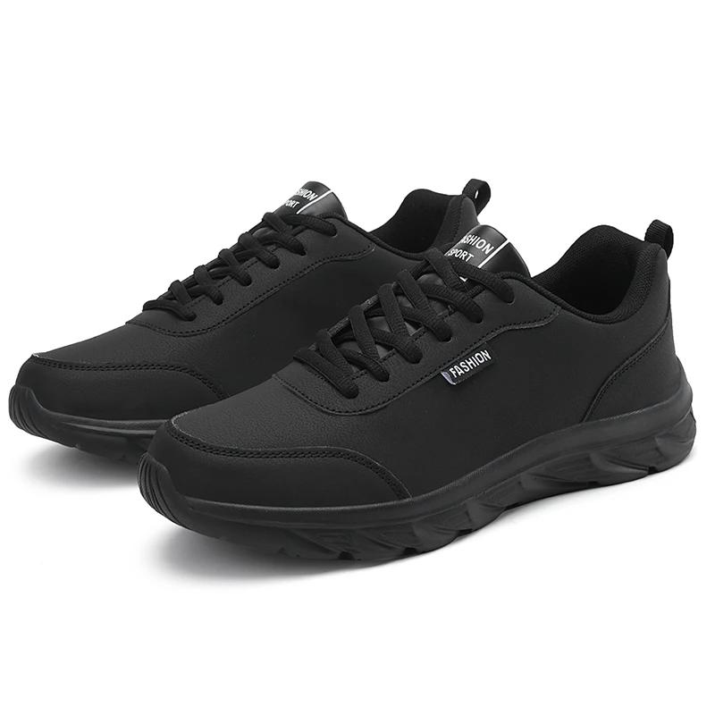 Pantofi casual impermeabili și ușori pentru bărbați, pentru mers, pentru bărbați, pentru alergare, mărimi mari 39-46, pantofi sport negri confortabili pentru bărbați