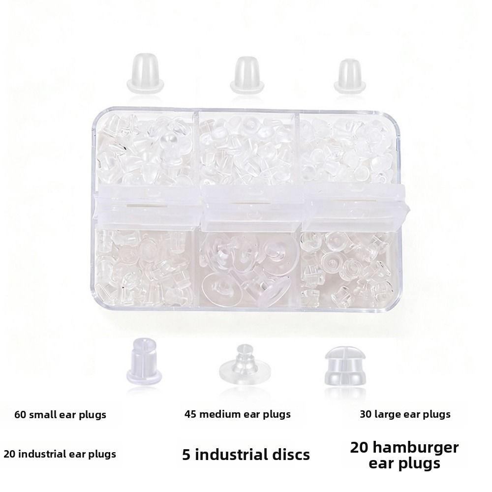 Soft Silicone Earring Back Stoppers Rubber Material Ear Blockage Set  Earring Back Accessories