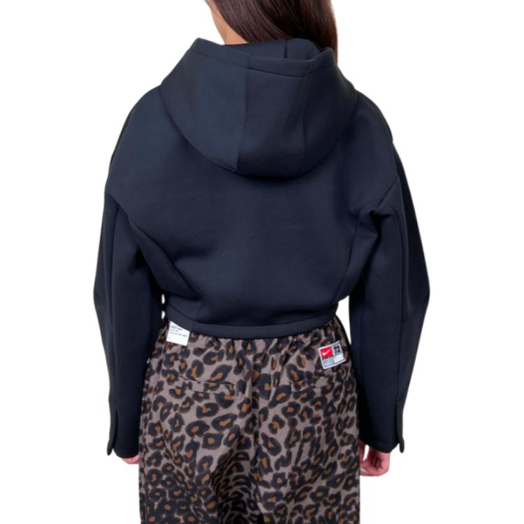 Nike Knitted Hooded Zipper Solid Jacket Women Jackets HV2077-010