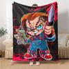 1pc Chucky2 Blanket, Gift, for Men and Women, Soft Blanket, Good for Sofa Bed Couch Travel, Lightweight Flannel Blanket