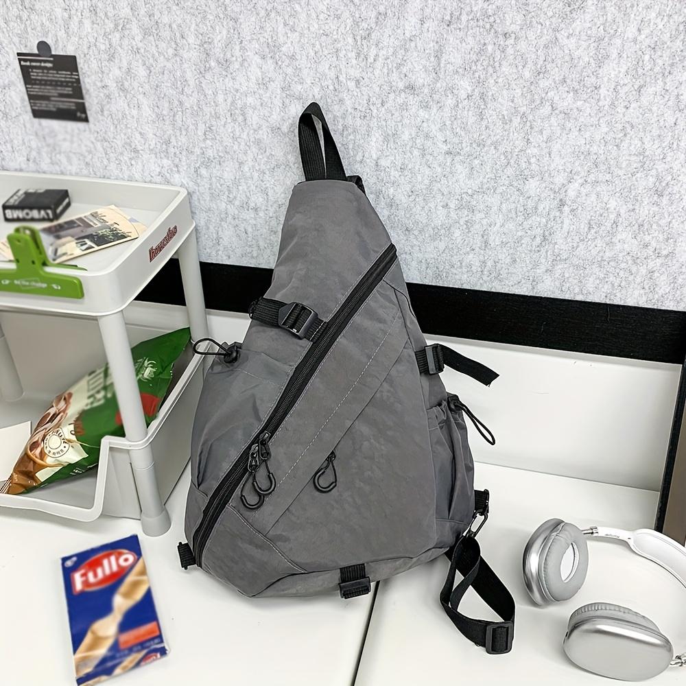

Large Capacity Chest Bag, Sports Shoulder Bag, Cycling Bag, Workwear Bag, New Functial and Versatile Crossbody Bag сірий колір
