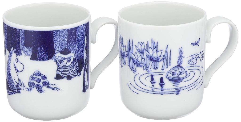 Yamaka Shoten MOOMIN Pair of Microwave and Dishwasher Moomin Nordic Day Wedding Made In "Talina" Mugs, Safe, Merchandise, Style, Mother's Gift,