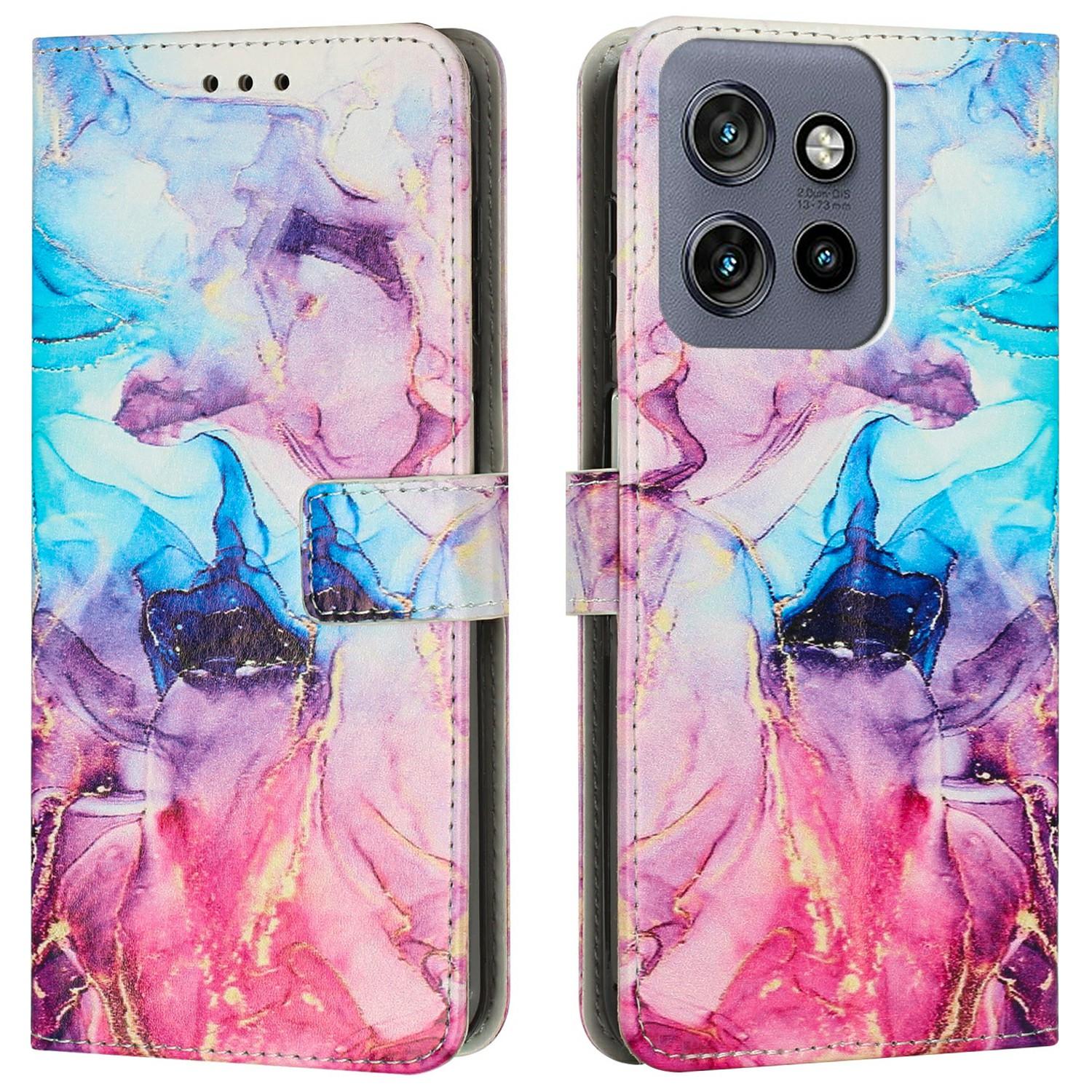 

Чохол-підставка для Motorola Moto S50 5G/Edge 50 Neo 5G/ThinkPhone 25 5G з мармуровим візерунком та PU шкіряним гаманцем для телефону E