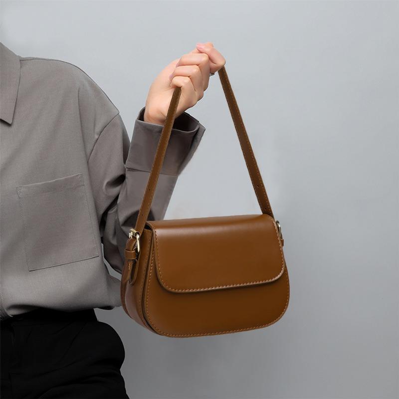 Bags autumn and winter new messenger bags, leather high-end fashion versatile single shoulder underarm tofu bags, bags