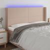 VidaXL LED Headboard Bedroom Furniture Double Bed Accessory Head of Bed Frame Interior Cappuccino 3123875
