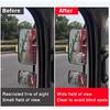 2Pcs Large Stick-on Blind Spot Car Mirror, 3.75" Convex Rear View Mirrors | Non-Adjustable Big Round HD Glass Blindspot Convex Rearview Mirror for