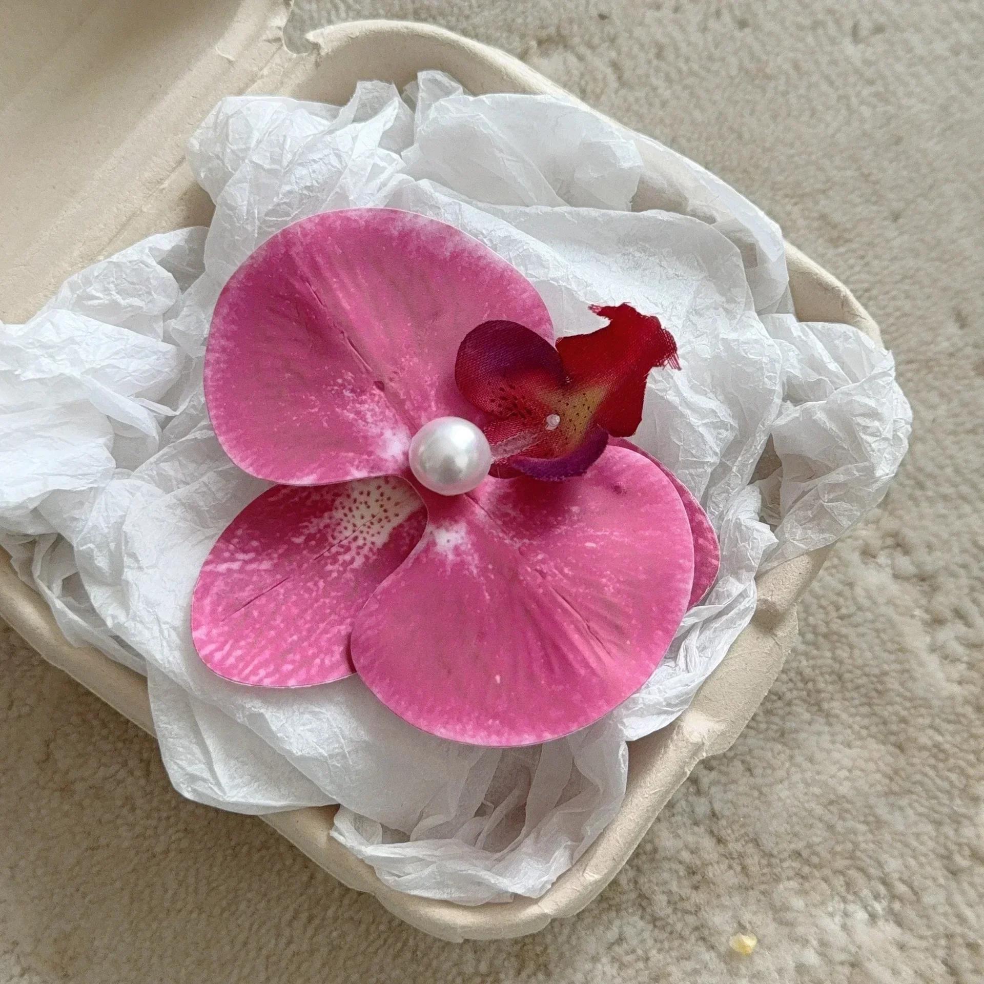 

Заколка для волос с бабочкой и цветами орхидеи Украшение для волос Розовая заколка для волос Заколки для волос Боковые заколки Головной убор Заколки в стиле бохо Аксессуары для волос