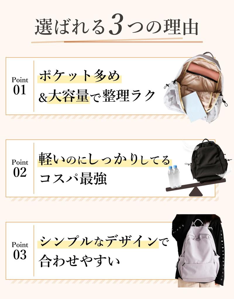 Unibayes Backpack for School and A4 Multiple Solid Student Use Women's Commuting, Storage, Pockets, Lightweight, Stylish, Black, Color, (Gray)