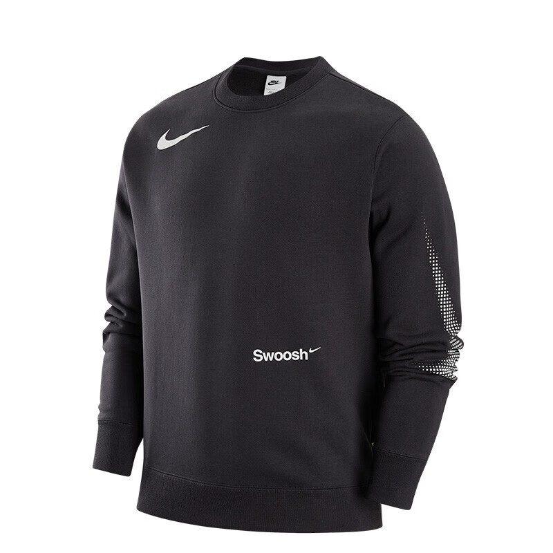 Nike Sweatshirts Men's Gray Crew Neck Moderate Regular FB1960-060